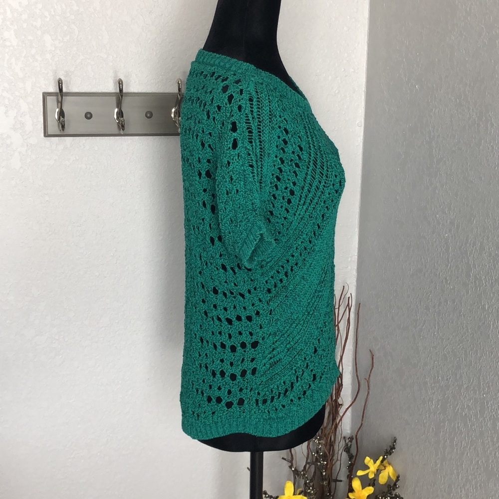 Express Green Crochet Top - Picture 5 of 8